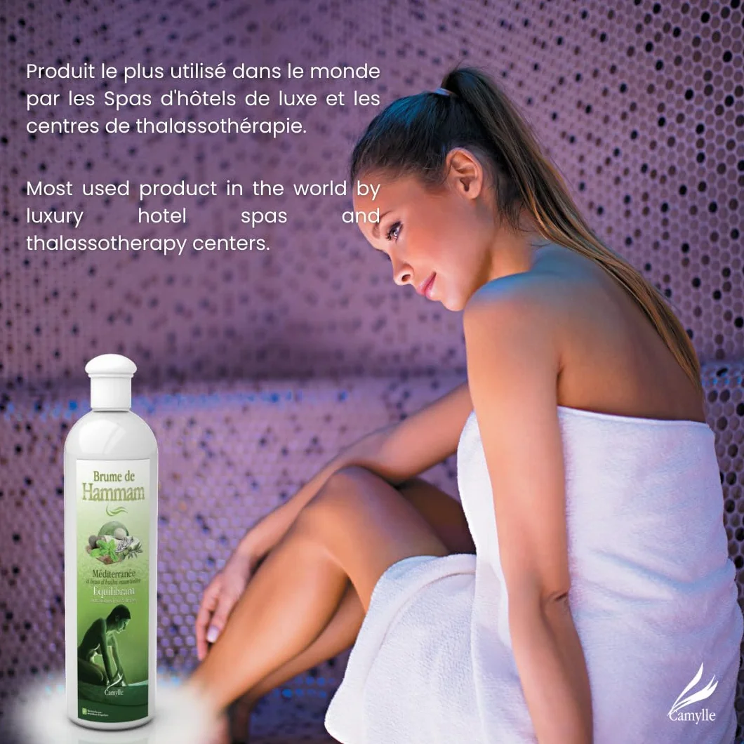 Camylle - Fragancia para Baño de Vapor Eucalipto/Menta - A base de Aceites Esenciales para Salas de Vapor, Baños de Vapor - Refrescante con aromas frescos y estimulantes - 1000ml