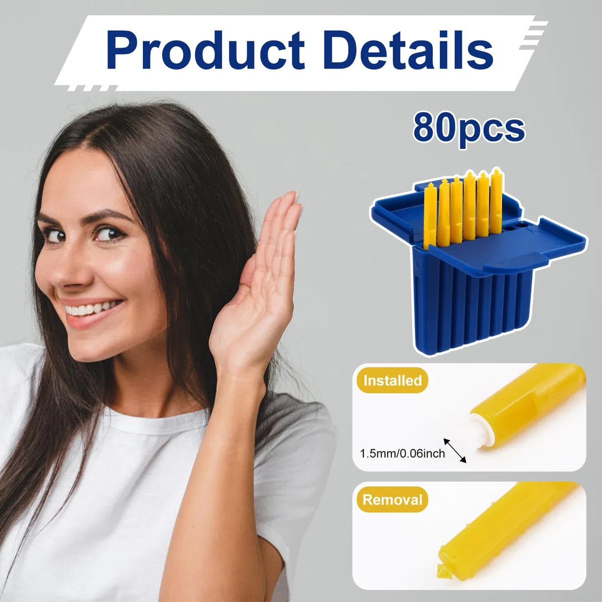 BOXOB 80uds Filtros Audífonos para Starkey, Filtros de Protección Contra Cera para Audífonos de Plástico Kit Herramientas Limpieza Prácticas Compatibles con Starkey Livio Livio AI