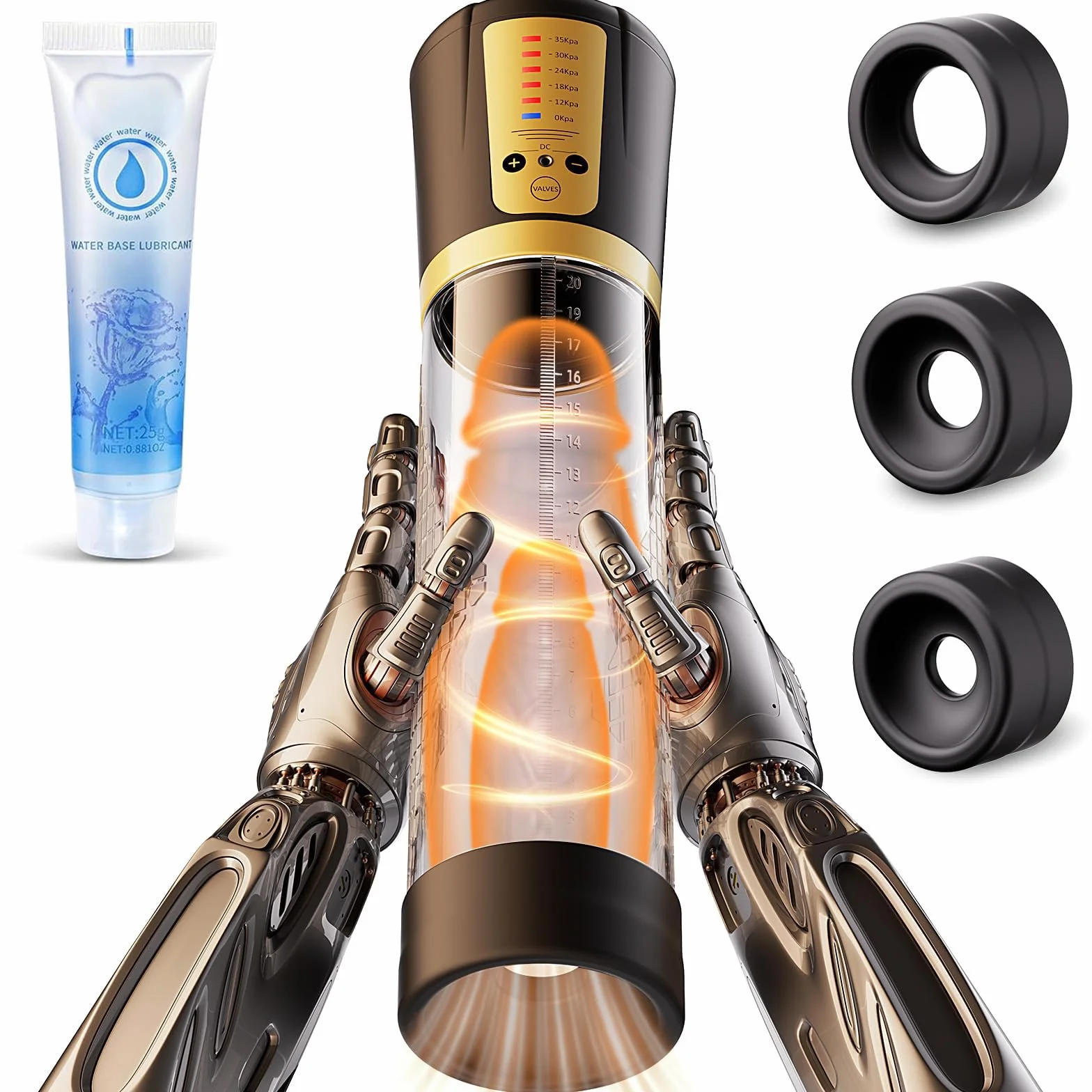 Bomba de Pene Masturbador Juguetes Sexuales - Masturbádores Masculino Electrónico Con 5 Modos de Succión Fuertes y 3 Fundas de Silicona Alargador de Pene Sex Toys Juguetes Eróticos para Hombre Pareja