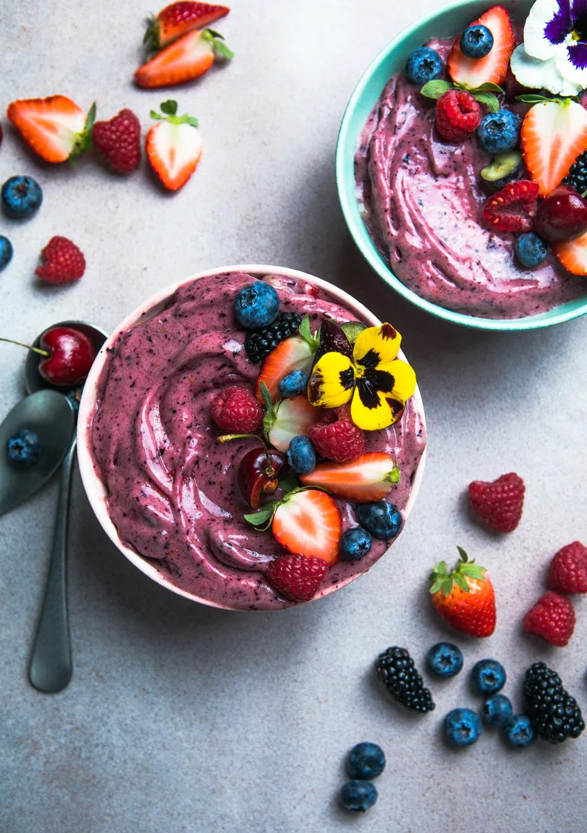 Ponthier Puré de fruta de acai orgánico, 3 x 1 kg, puré de bayas de acai de la Amazona, sin colorantes ni conservantes, para boles de acai, batidos de acai, helados, postres, gachas (3 unidades)