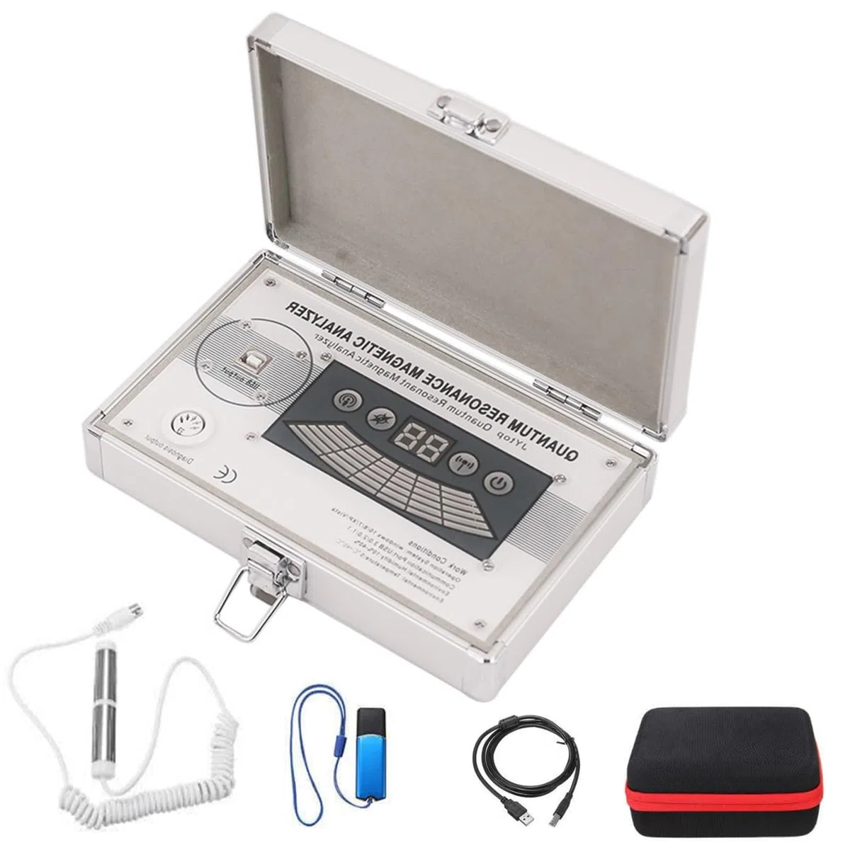 Quantum Health Analyzer - 61 informes, máquina de resonancia biológica para análisis de subsalud, prueba corporal de resonancia magnética 3 en 1 con análisis dinámico 3D