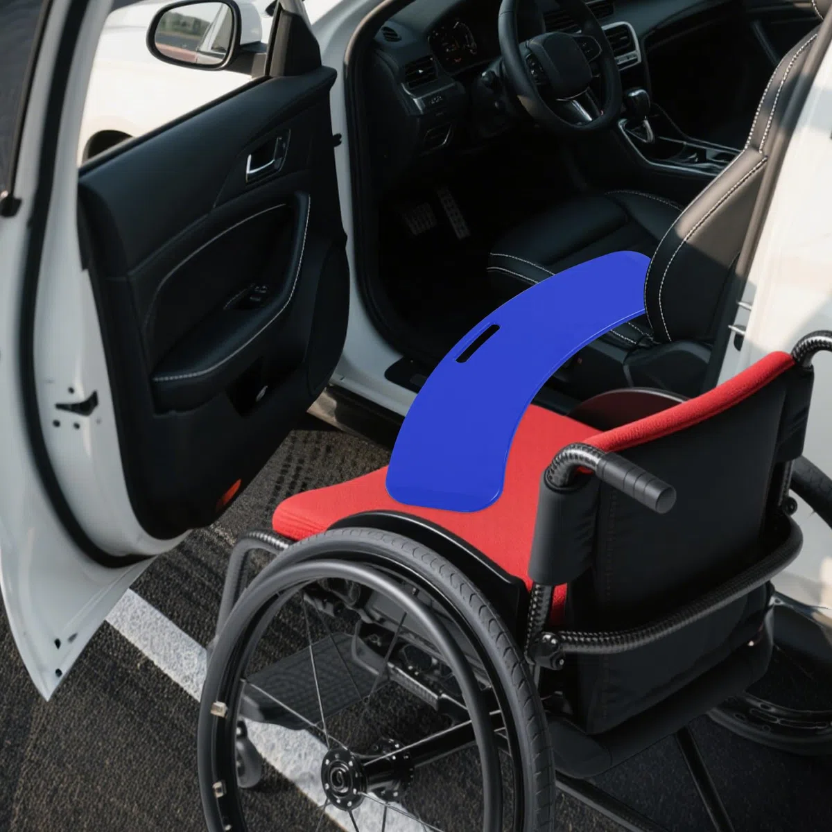Tabla de transferencia para pacientes, antideslizante con asa para usuarios de sillas de ruedas, ayuda para transferir hasta 150 kg silla de ruedas a la cama, baño, coche, para pacientes