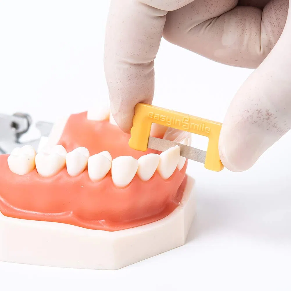 EASYINSMILE - Kit de reducción interproximal para ortodoncia dental, tiras esmaltadas, 10 unidades