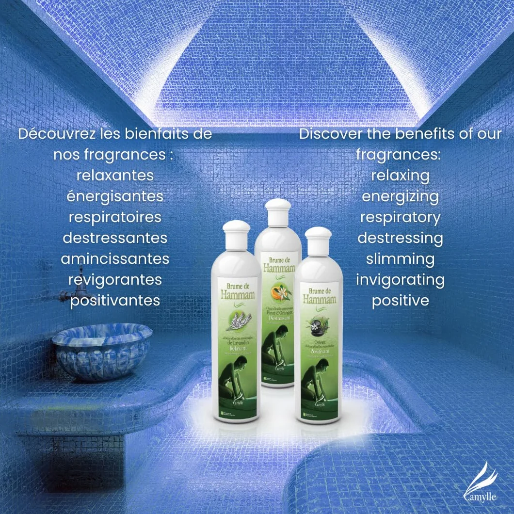 Camylle - Fragancia para Baño de Vapor Eucalipto/Menta - A base de Aceites Esenciales para Salas de Vapor, Baños de Vapor - Refrescante con aromas frescos y estimulantes - 1000ml