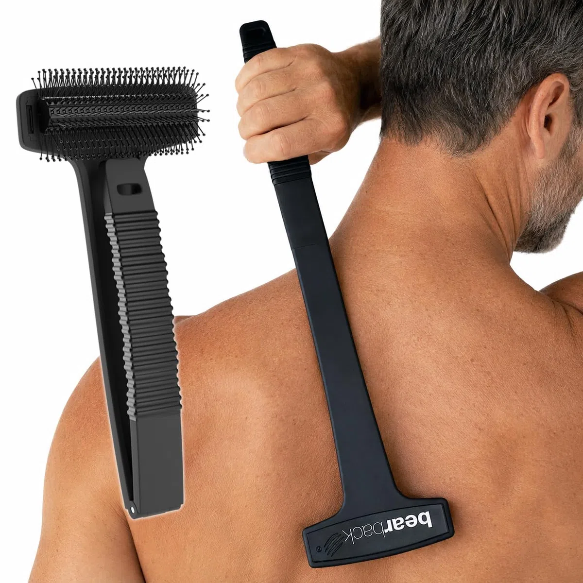 Bearback Rascador de espalda extensible para cuerpo, cabeza, pies y piernas, rascador plegable de alta calidad para hombres y mujeres, mango plegable largo, portátil para viajes, pequeñas empresas