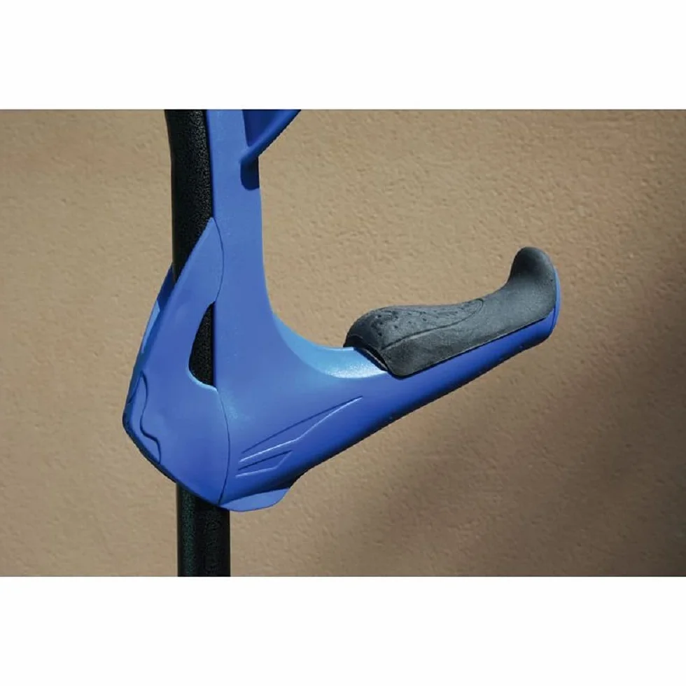FDI - Muletas De Adulto Opticomfort Premium. Par De Muletas Regulables En Altura Y Reposabrazos y Empuñadura Acolchadas. Ultraligeras De Aluminio. Color Negro. Talla Única