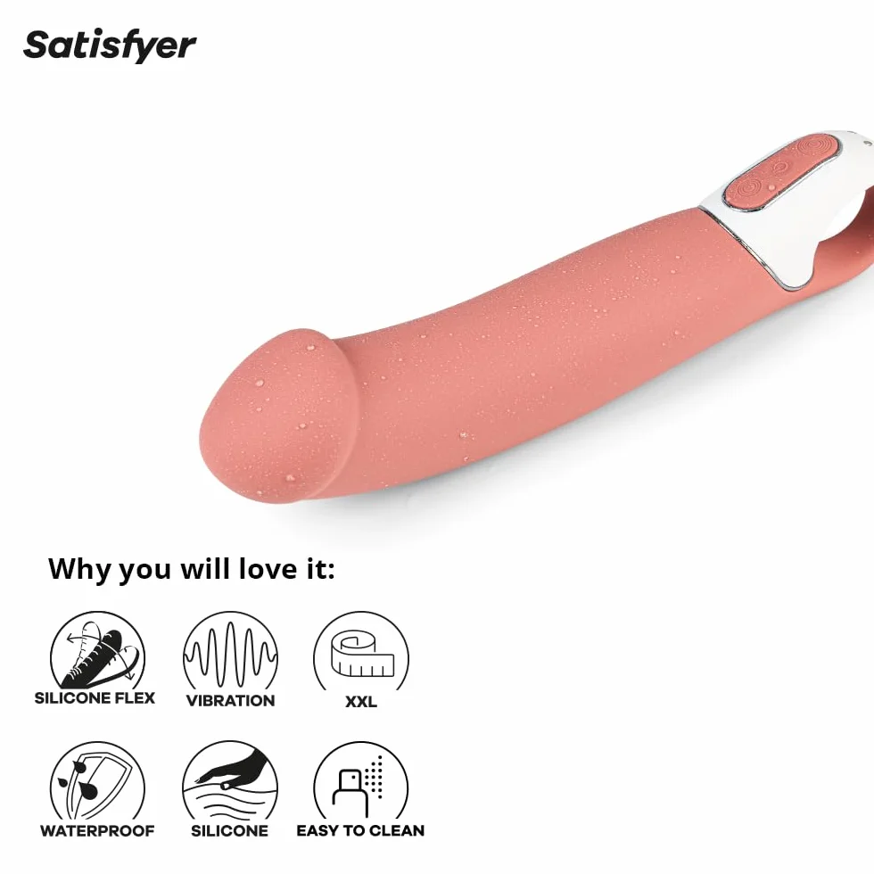 Satisfyer Vibes Master G-Spot Vibrador | Dildo para Mujeres | Estimulación de Clítoris fuerte y silenciosa | Juguetes sexuales | Estimulador para Ella | Juguete sexual impermeable (IPX7)