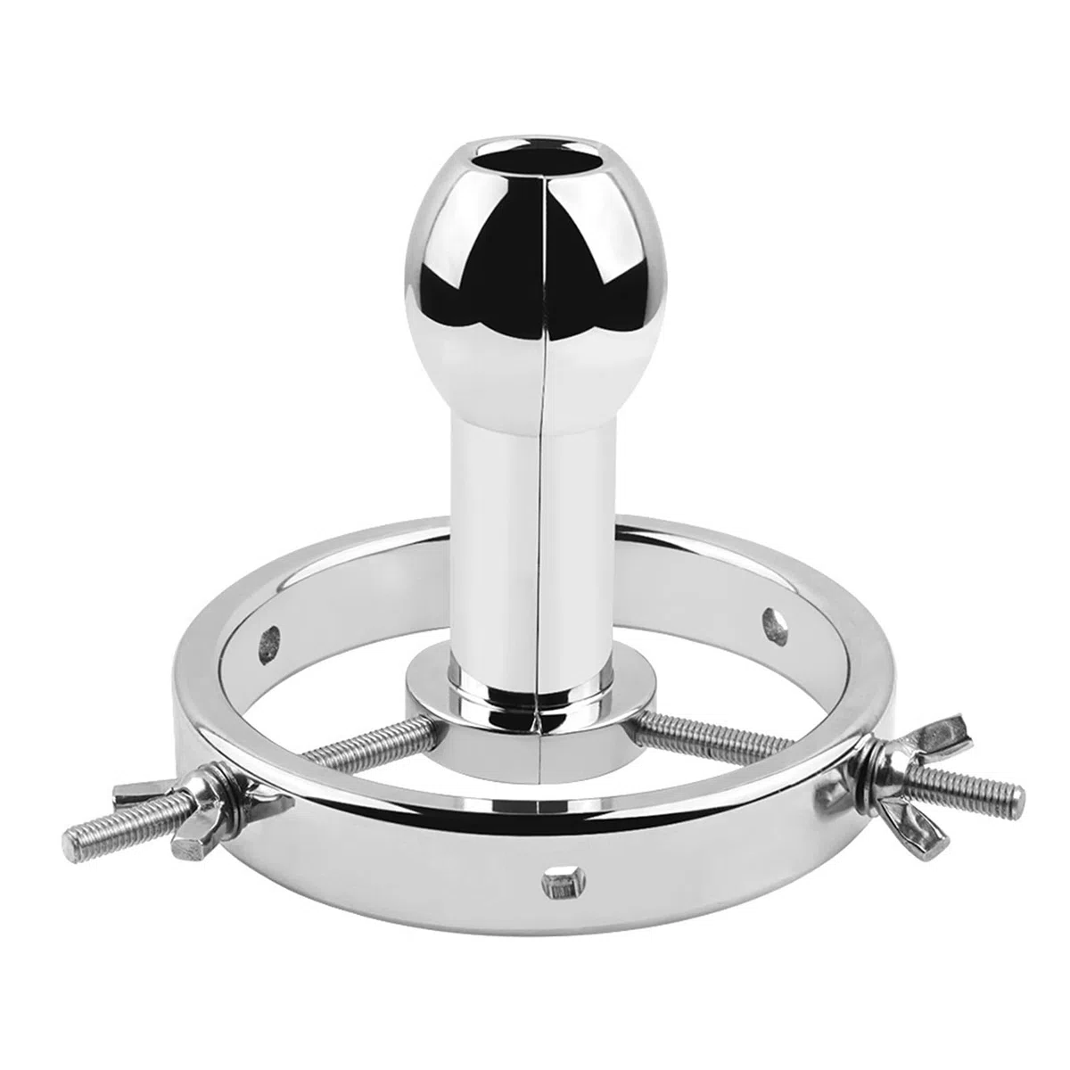 AMAZBEE Plug anal de acero inoxidable expansión vaginal para mujeres Butt Training Stretching Kit ajustable adulto SM juguetes sexuales para parejas (L)