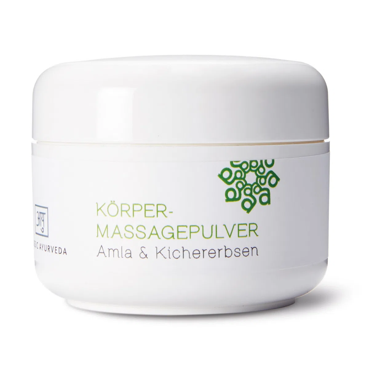 Classic Ayurveda - Polvo de masaje corporal - 50 g - Polvo de hierbas ayurvédicas para masaje corporal completo con amla y harina fina de garbanzos