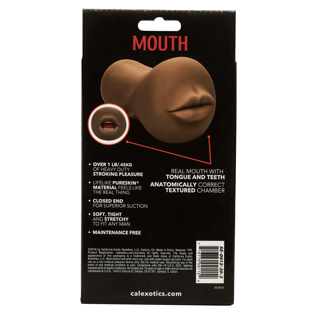 Calexotics Stroke It Mouth Brown 125 g