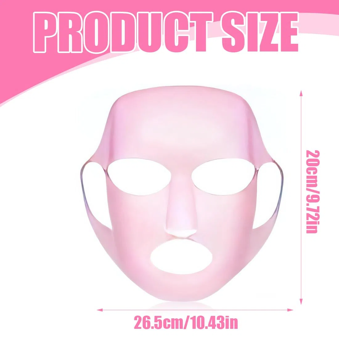 Mascarilla facial que evita la evaporación, mascarilla facial reutilizable, soporte de mascarilla facial de silicona, 2 piezas