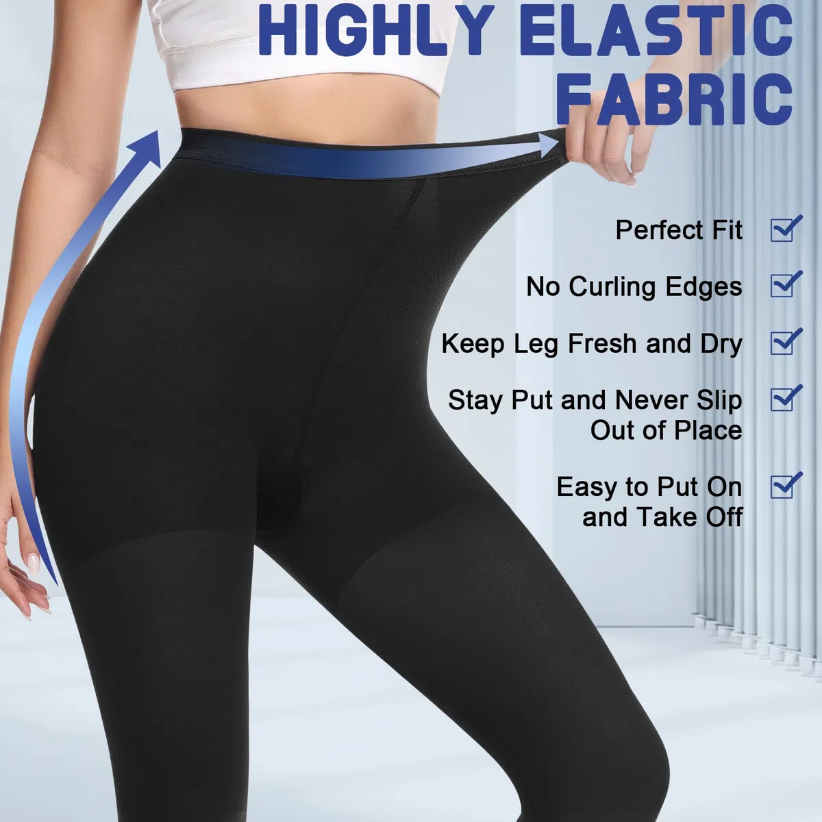 beister - Mallas de compresión para Mujer y Hombre, con Puntas Abiertas largas, 20-30 mmHg Medias de Contención Clase 2 Médica Apoyo Gradual Calcetín de Contención,Pantalones Ajustados para Las Venas