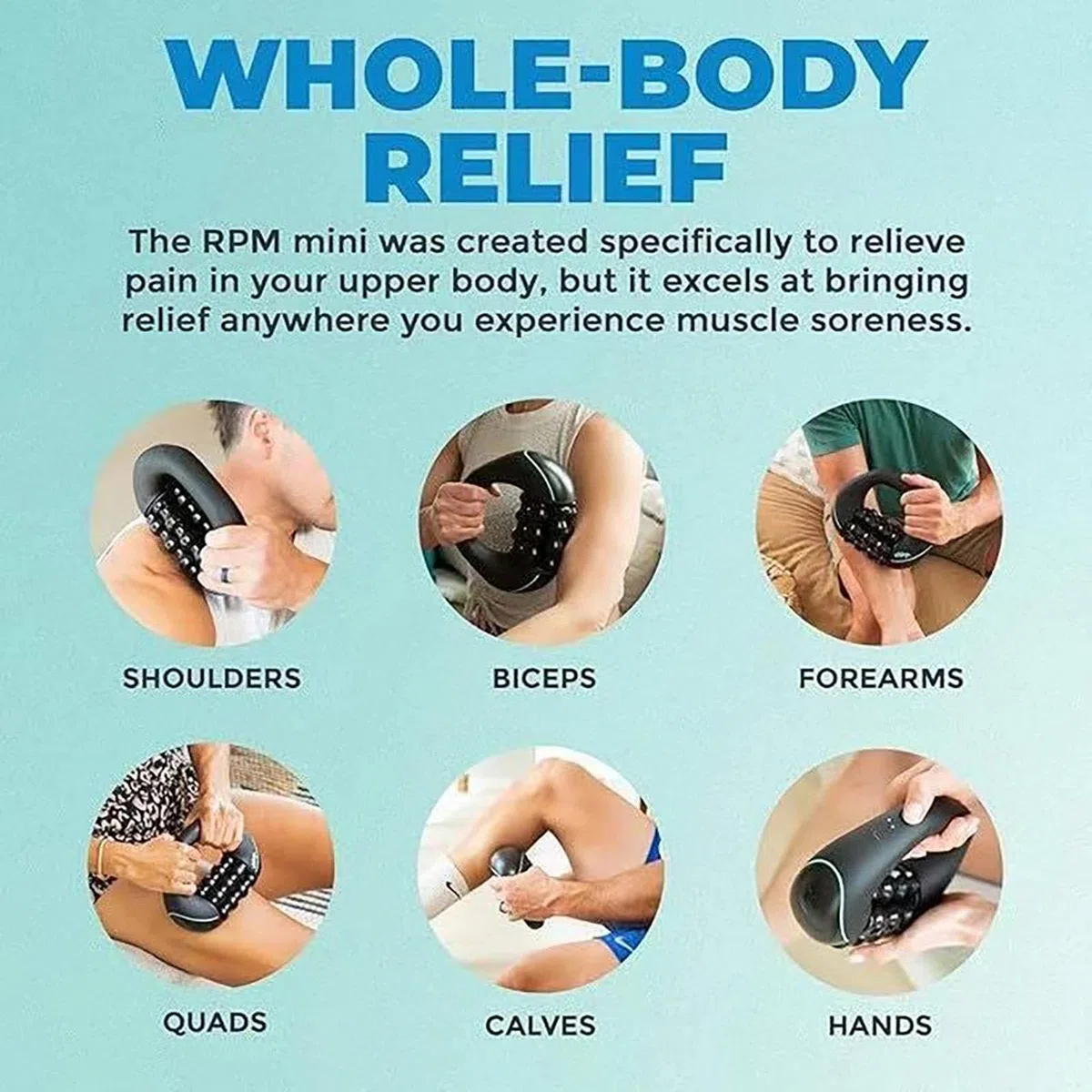 Electric Handheld Rolling Massager,electric Rolling Percussion Massager,marvixor Cellulite Roller,Ergonomic Multiple Handles, 3 Strength Levels, And 24 Massage Buttons(A)
